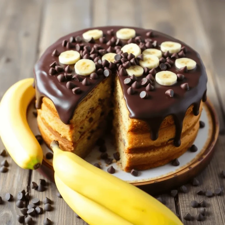 Delicious Banana Chocolate Chip Cake Recipe: A Perfect Sweet Treat