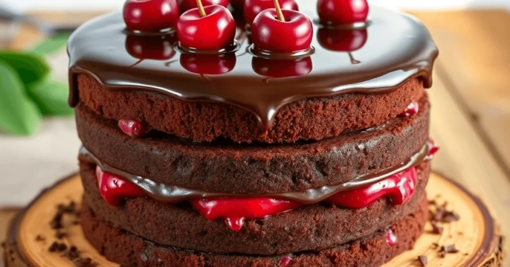  Chocolate Cherry Cake