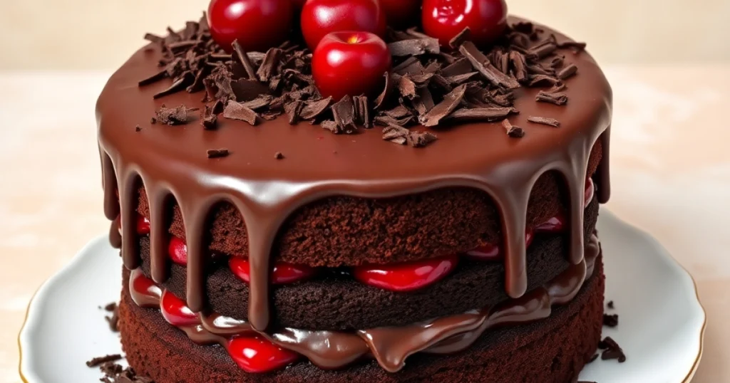 chocolate cherry cake