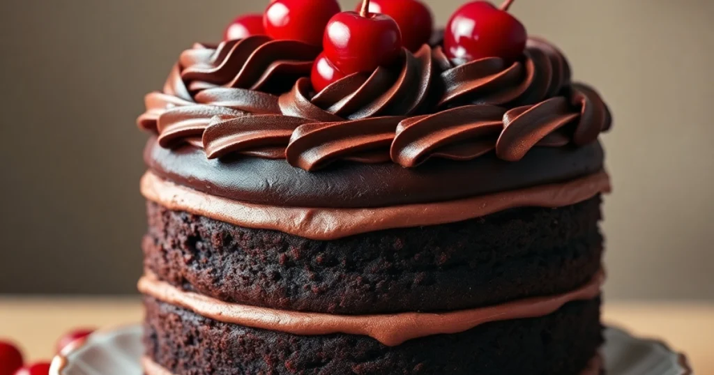 chocolate cherry cake