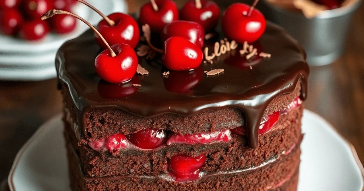 chocolate cherry cake