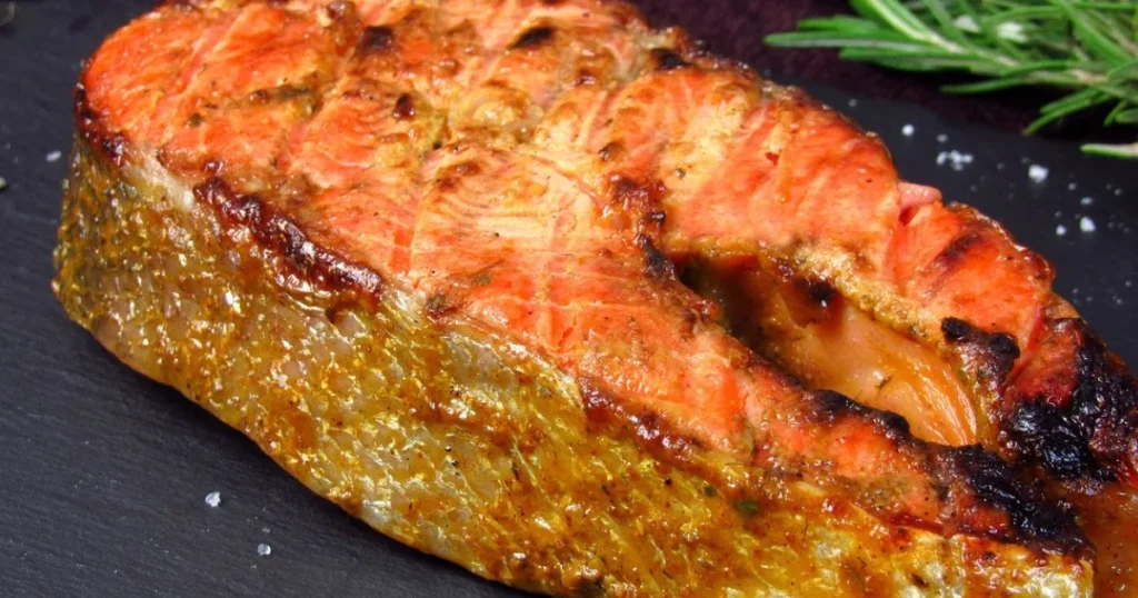 fried salmon