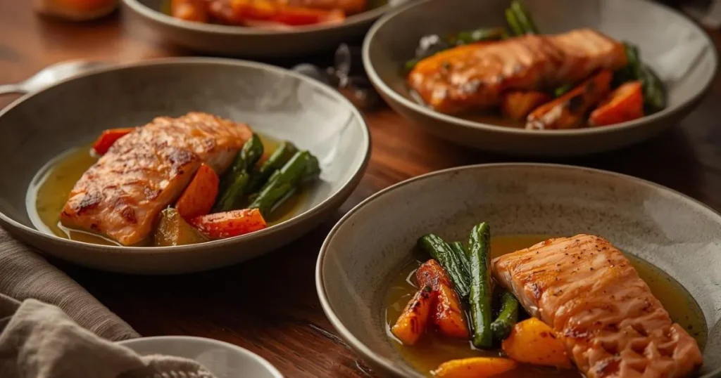 keto cooking for Ramadan iftar recipes with salmon and vegetables