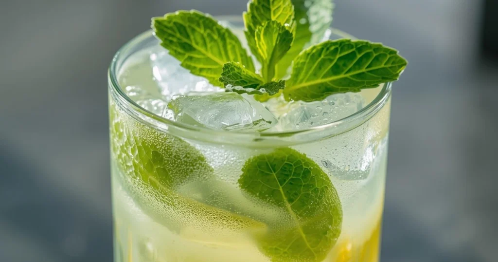 Mint lemon juice during Ramadan refreshing Iftar drink recipe