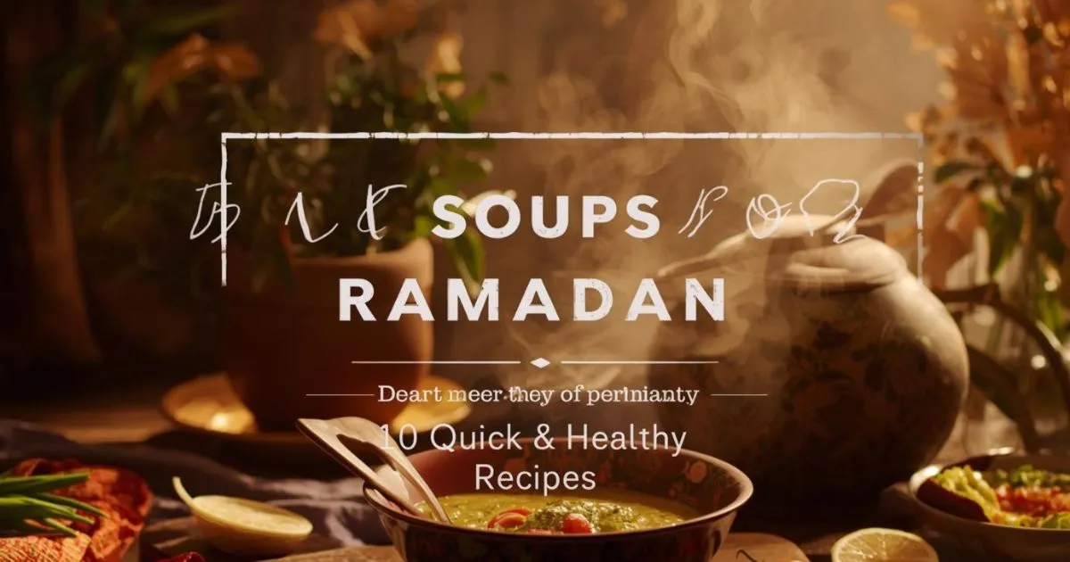 best soups for Ramadan quick healthy iftar recipes