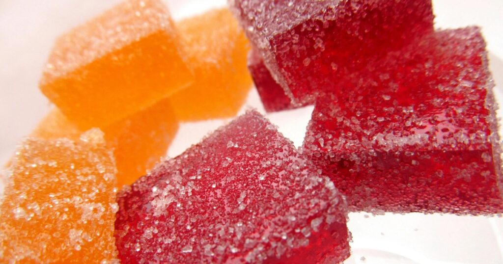 Creative serving ideas for pink gelatin trick recipe with fruit and chocolate