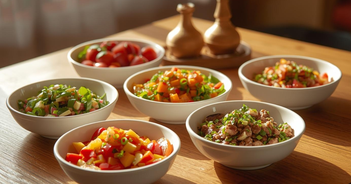 Salad recipes healthy for Ramadan with fresh vegetables and protein-rich ingredients