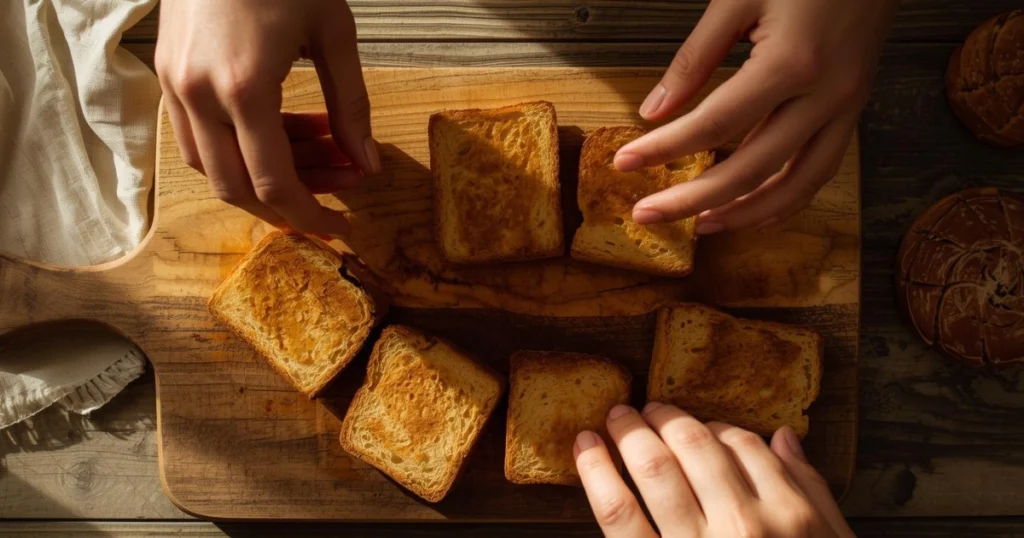 Whole-grain toast with peanut butter, banana slices, and honey
