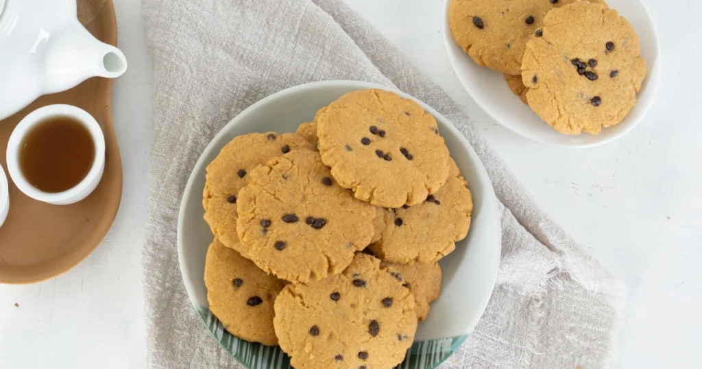 Macro shot showing the rich and creamy texture of perfectly mixed cookie dough.