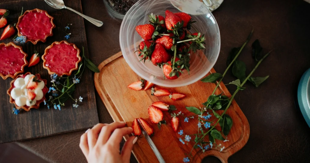golden Irish oat flapjacks cut into squares on wooden board