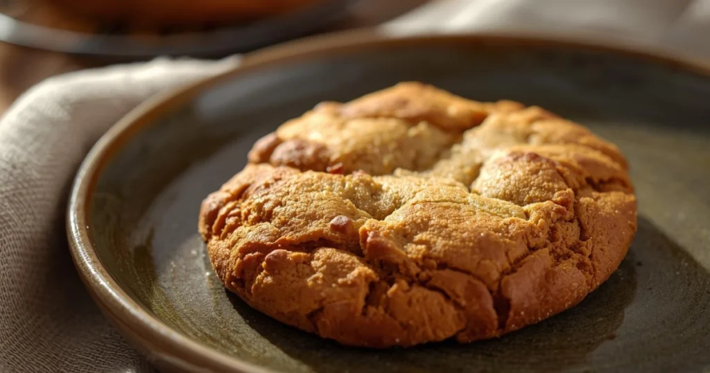 golden Irish shortbread cookies served on a plate with tea