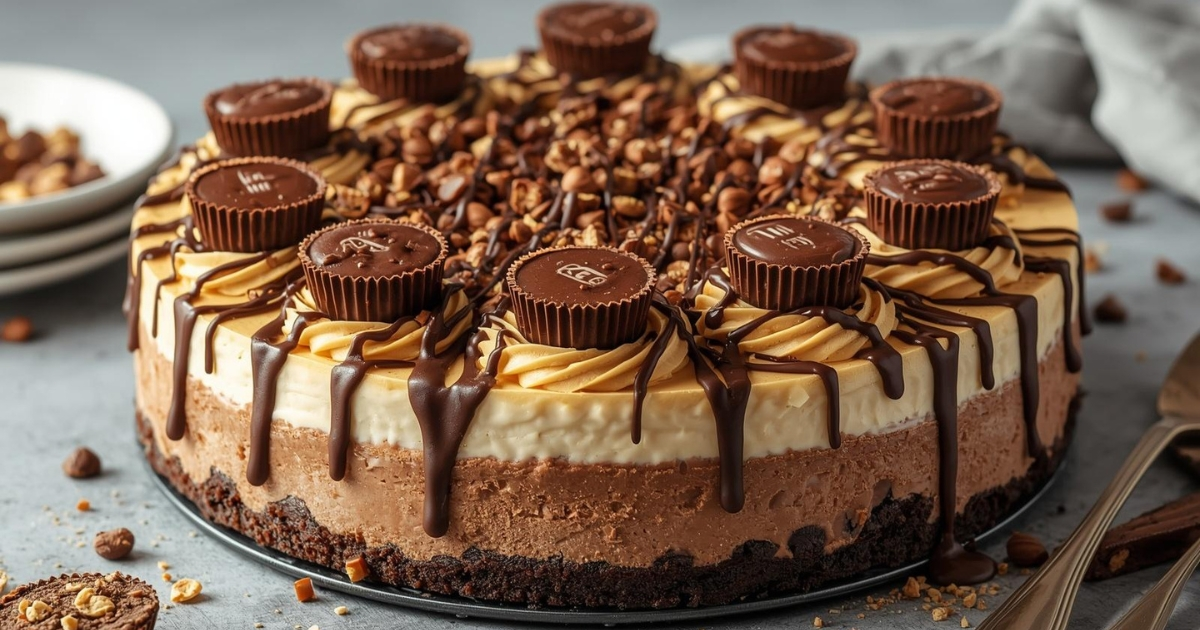 Hands preparing no-bake cheesecake mixture with cream cheese and whipped cream in a mixing bowl.