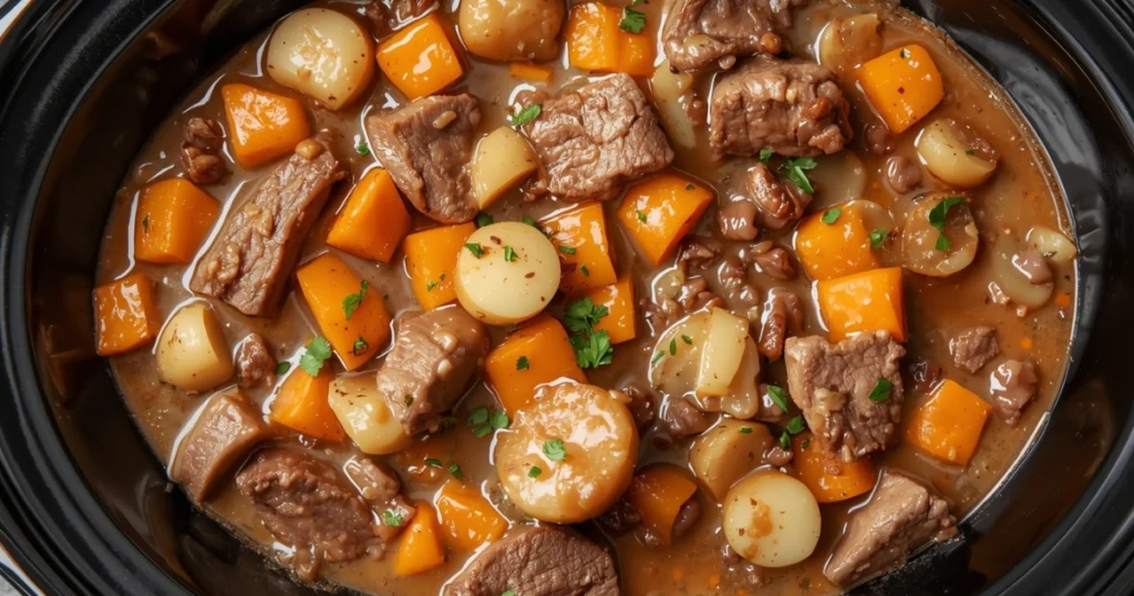 beef tips crock pot recipe