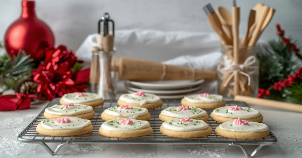 ⏱️ No time? No problem! These easy sugar cookies come together in just 30 minutes—perfect for holiday cravings.